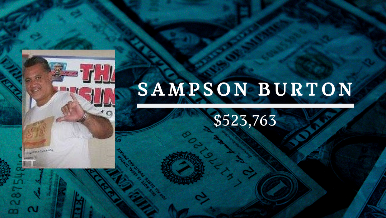 Sampson Burton: $523,763